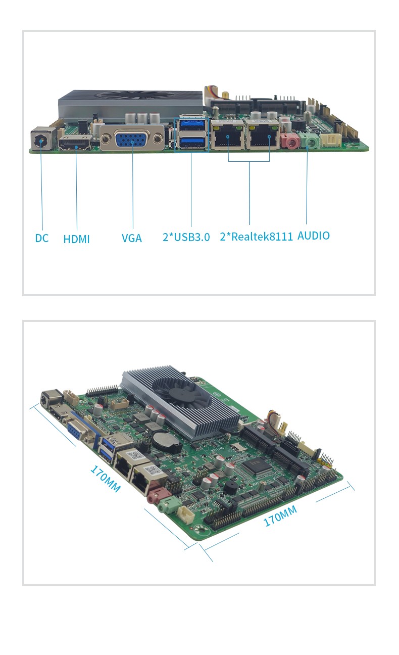 Mini ITX薄型工业主板 ITX-HB45DL26A 产品展示