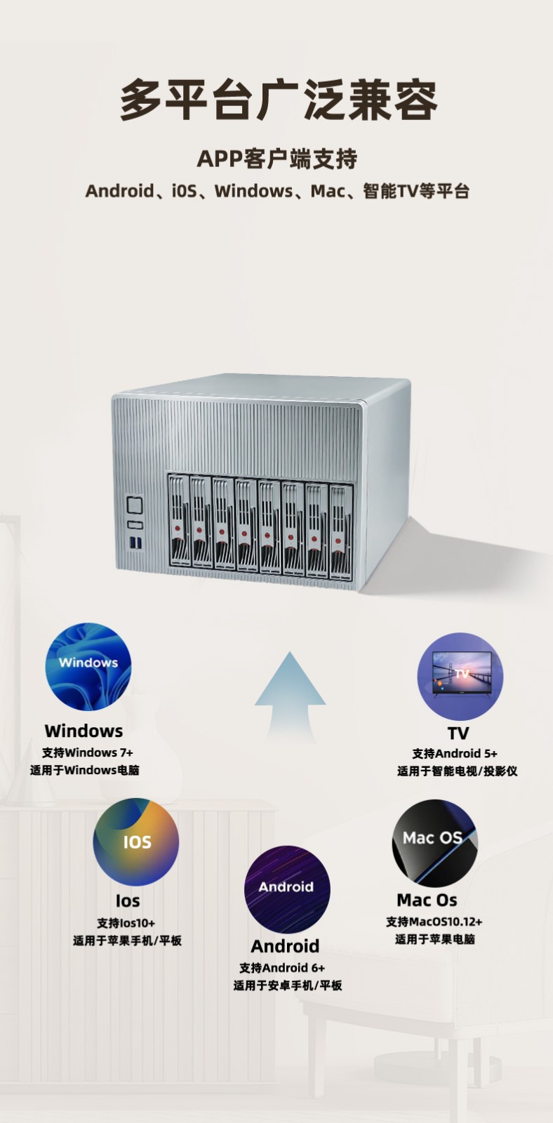 NAS私有云硬件平台NAS-08N100