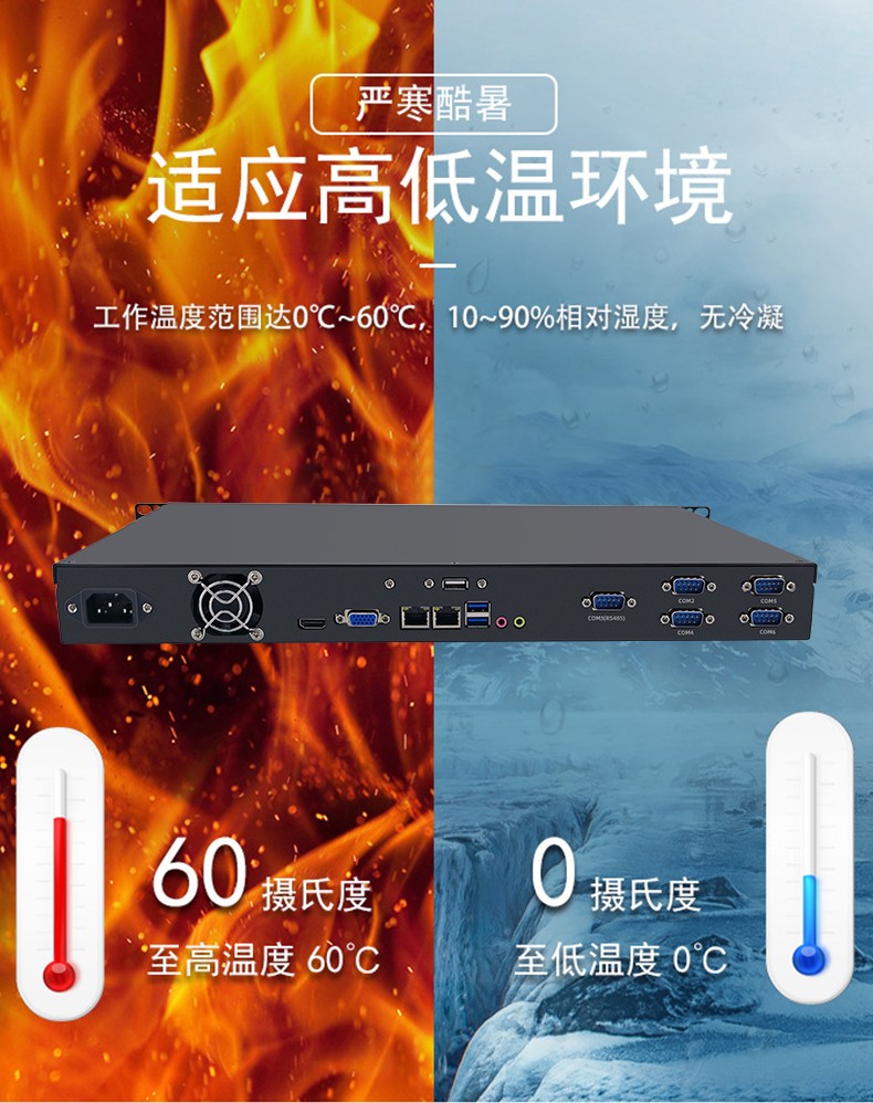 19”标准上架1U工控机箱 IPC-ITX1U02