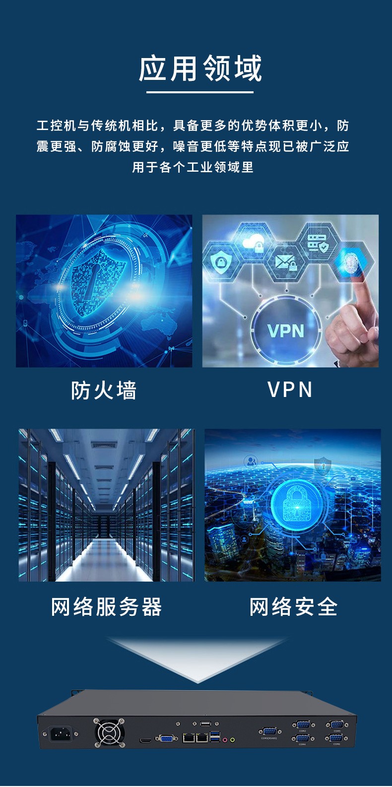 19”标准上架1U工控机箱 IPC-ITX1U02