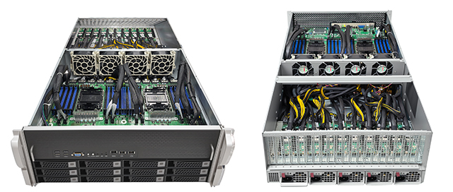 19”标准上架4U AI服务器 SVR-410  4U支持10GPU卡AI服务器