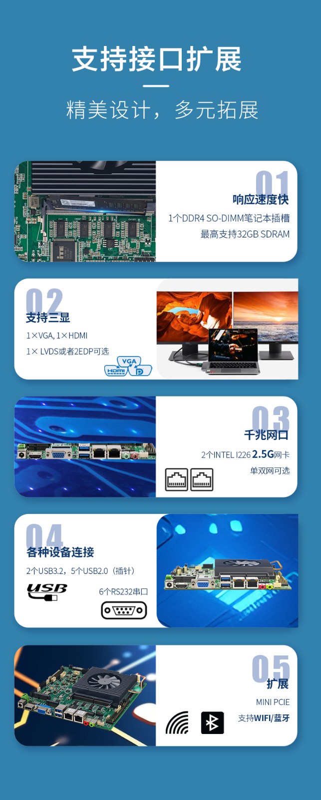 N100N350工业电脑主板超低温双网口4串MINI医疗级itx工业主板